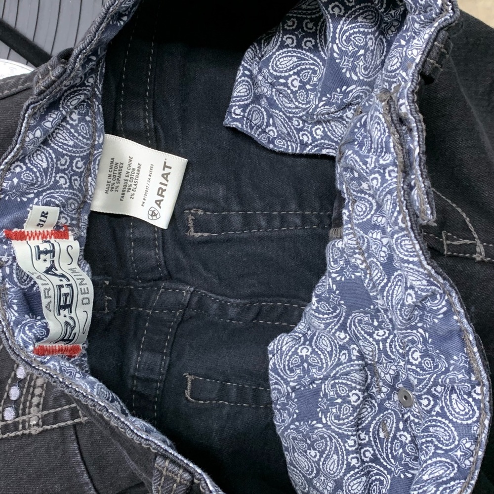 Ariat REAL denim black bootcut Jeans - Picture 5 of 8